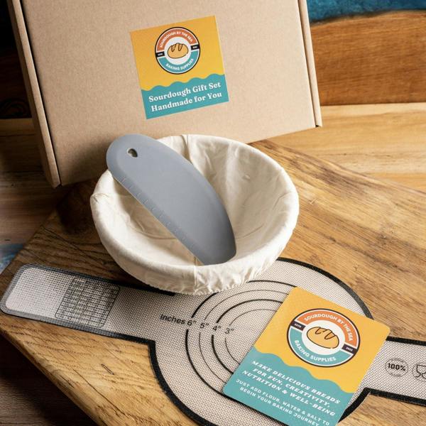 Sourdough By The Sea Sourdough Tools Gift Set - Banneton, Sling, & Scraper