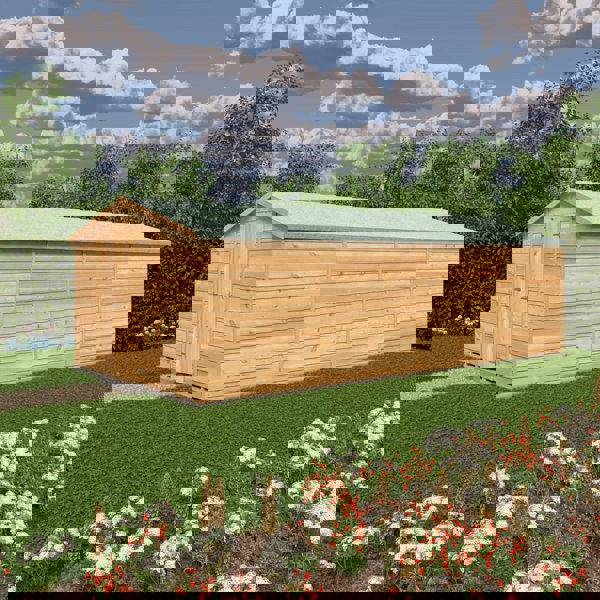 Shire Overlap Double Door No windows  10x20 Value storage shed