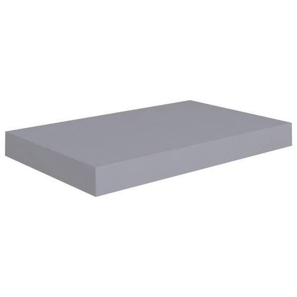 Berkfield Floating Wall Shelves 2 pcs Grey 40x23x3.8 cm MDF