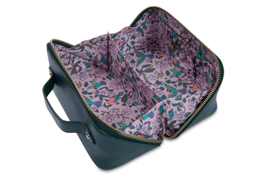 SADDLER "Harriet" Real Leather Vanity Box Case (Gift Boxed)