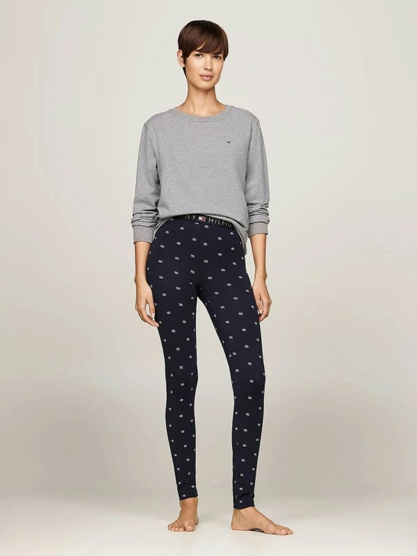 Tommy Hilfiger ORIGINAL Womens Legging Pyjama & Eye Mask Gift Set