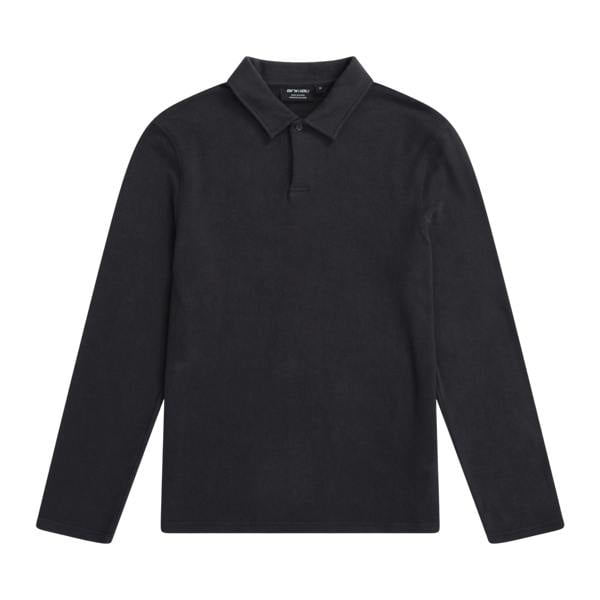 Animal Mens Ollie Long-Sleeved Polo Shirt - Black