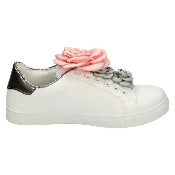 Spot On Ladies Spot On Big Flower Trim Pumps