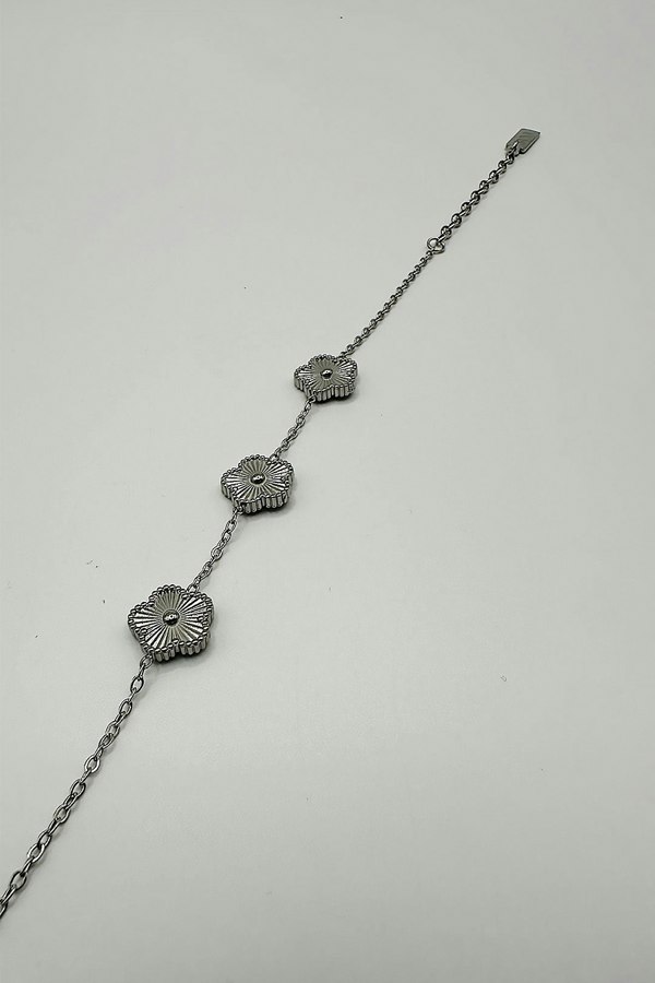 SVNX Floral Bracelet in Silver