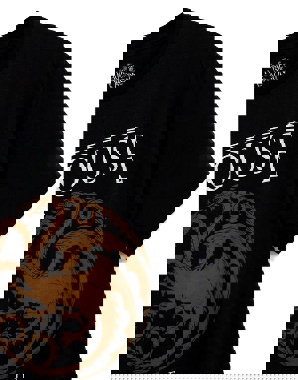 Game of Thrones Mens Black Logo Short Sleeved T-Shirt