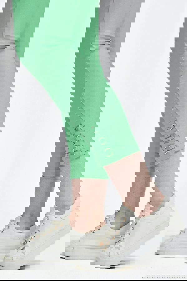 Mudflower Eyelet Detailed Bengaline Stretch Trousers