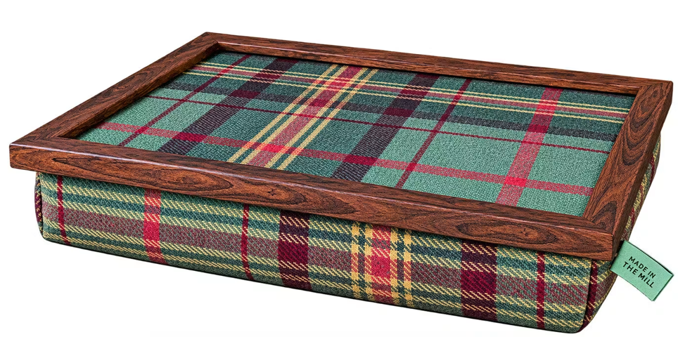 Made in the Mill Luxury Brittany Tweed Lap Tray With Bean Bag
