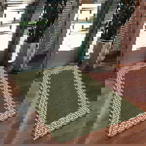 Greekey Gel Mat - Green Cream