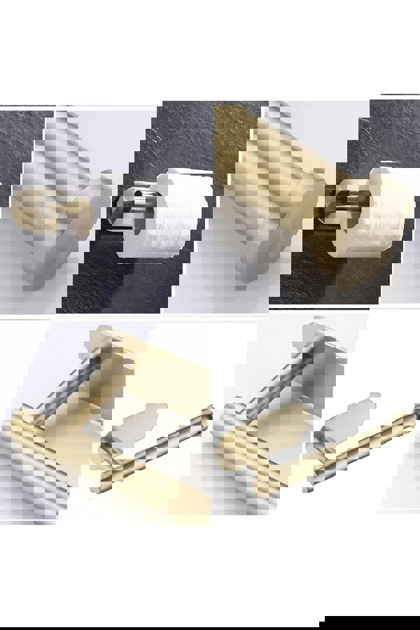 Living and Home Stainless Steel Self-Adhesive Non-Perforated Bathroom Paper Towel Holder