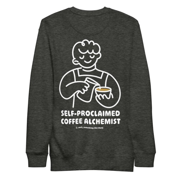 ANCHOR & CREW x GUSTATORY Coffee Alchemist Cotton Blend Embroidered Sweatshirt