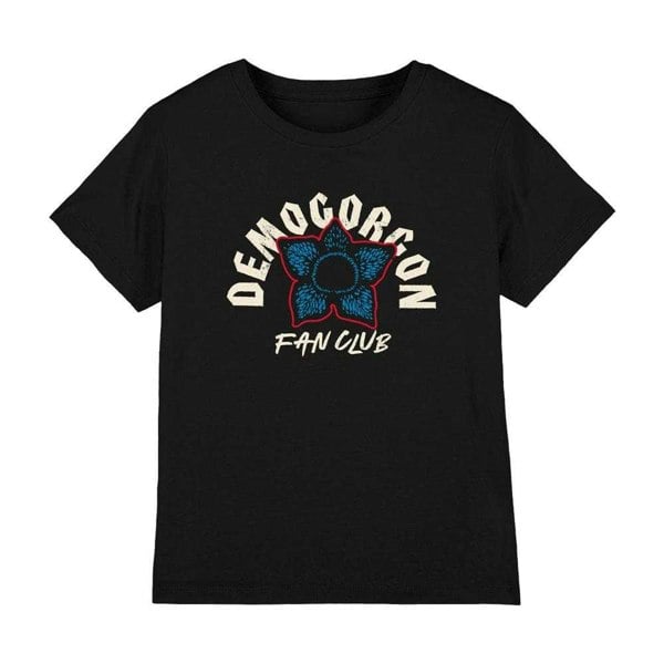 Stranger Things Kids Demogorgon Fan Club T-Shirt - Black