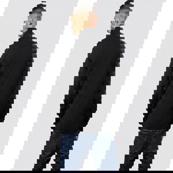 HUGO San Quintus-C Mens 1/4 Zip Pullover - Black 001