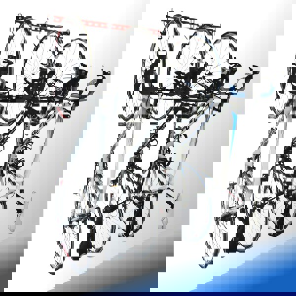 Bike wall rack for 3, 4 or 5 bikes