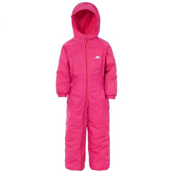 Trespass Dripdrop Padded Waterproof All in One Suit Pink