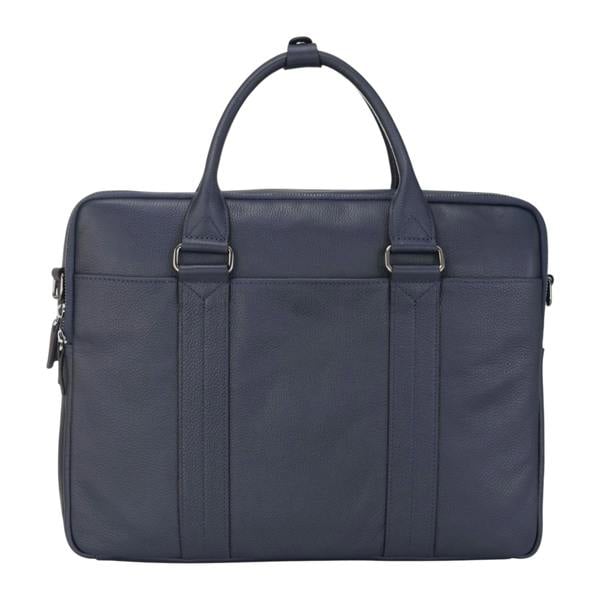 Infinity Leather Genuine Leather Laptop Business Briefcase Office Work Travel Bag - Sutton