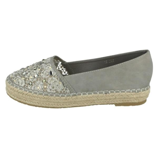 Savannah Ladies Savannah Slip On Espadrille Casual Pumps