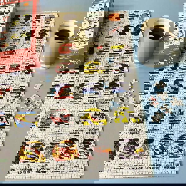 Me and My Car Formula 1 Helmets Through the Ages Jigsaw