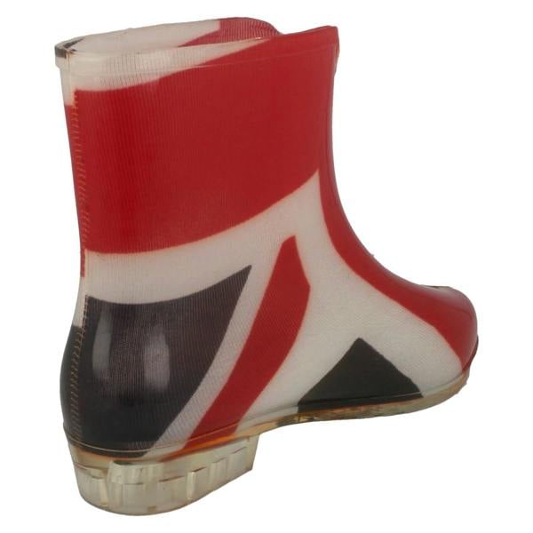 Spot On Ladies Spot On Union Jack Ankle Wellington Boots