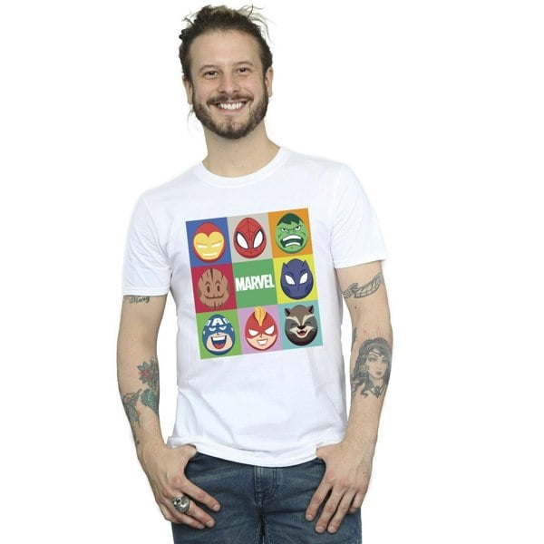 Marvel Mens Easter Eggs T-Shirt - White