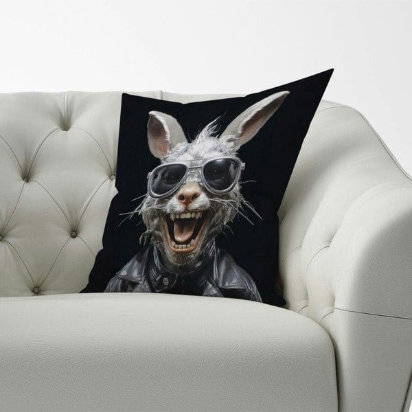 Warren Reed Funky Rabbit Face Cushions