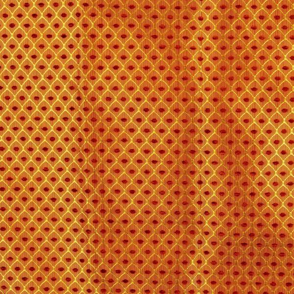 Sicily fabric close-up in Terracotta