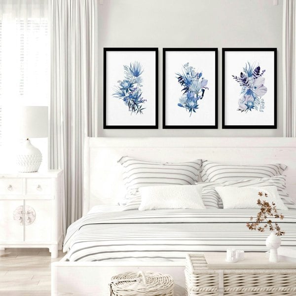 Wall art bedroom | set of 3 wall art prints