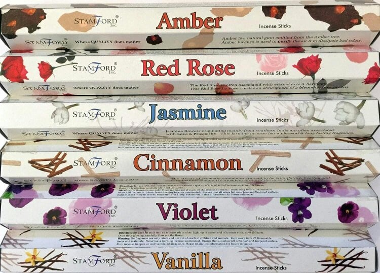 Stamford Floral Hex Assorted Incense Sticks Gift Set