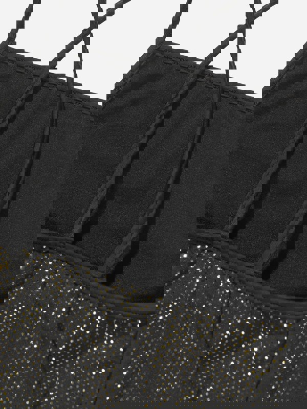 Balmain Girls Logo Swimsuit in Black