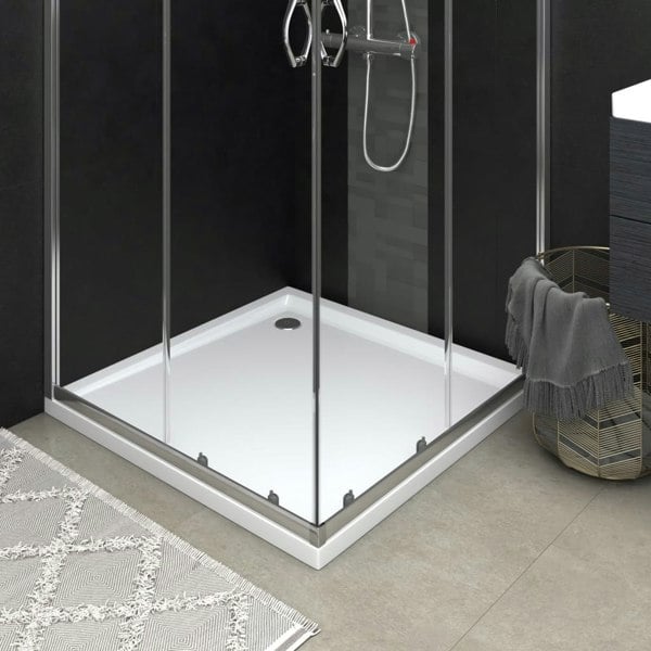 Berkfield Square ABS Shower Base Tray 90x90 cm