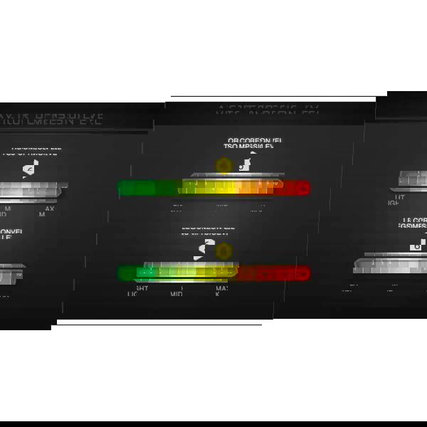 TYR Avictor 2.0 Luminis Open Back gauge with yellow-red gradient scale