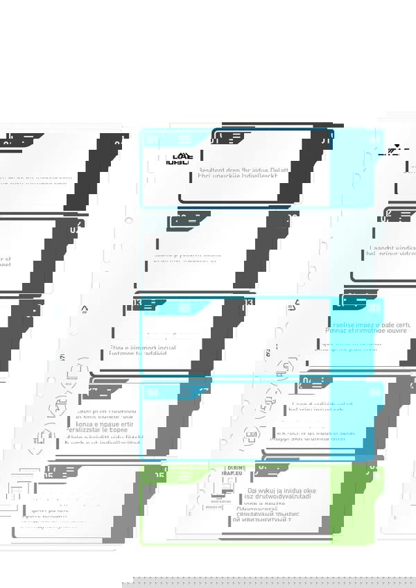Durable 5 Part Numbered Tab Punched Index Dividers + Cover | A4+ | Colour Coded