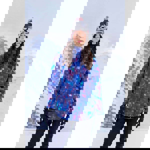 Animal Womens Tignes Printed Ski Jacket - Purple