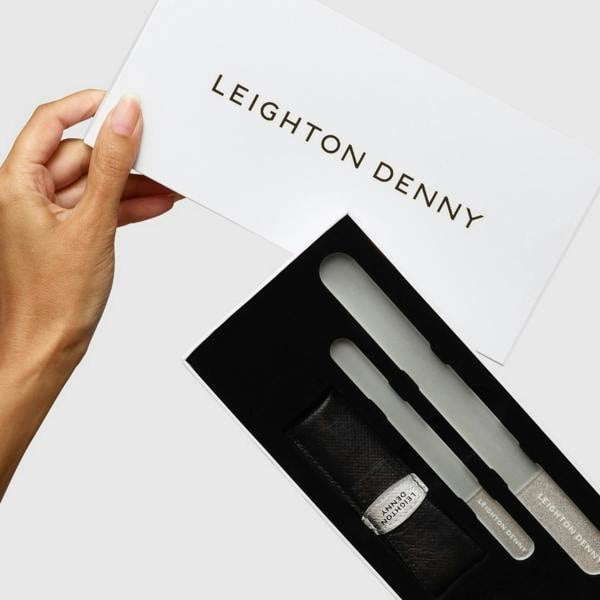Leighton Denny Crystal Nail File Set - Small, Large & Travel Set