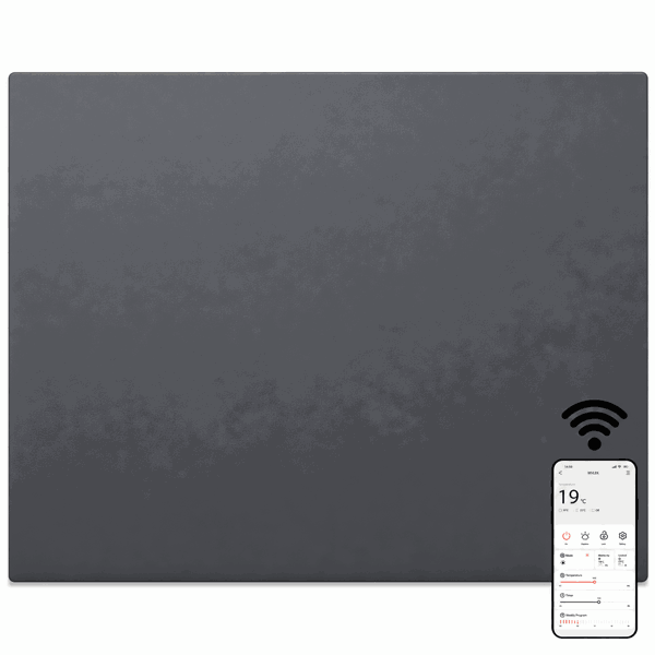 MYLEK Panel Space Heater 500W Eco Smart WiFi App Radiator Electric Slim Low Energy IPX4 rated