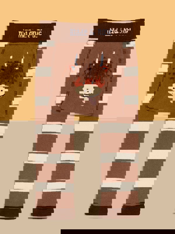 Neutral Highland Cow Leggings - Blade & Rose UK