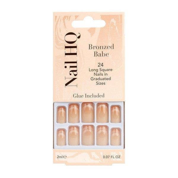 Nail HQ Square Bronzed Babe Nails (24 Pieces)