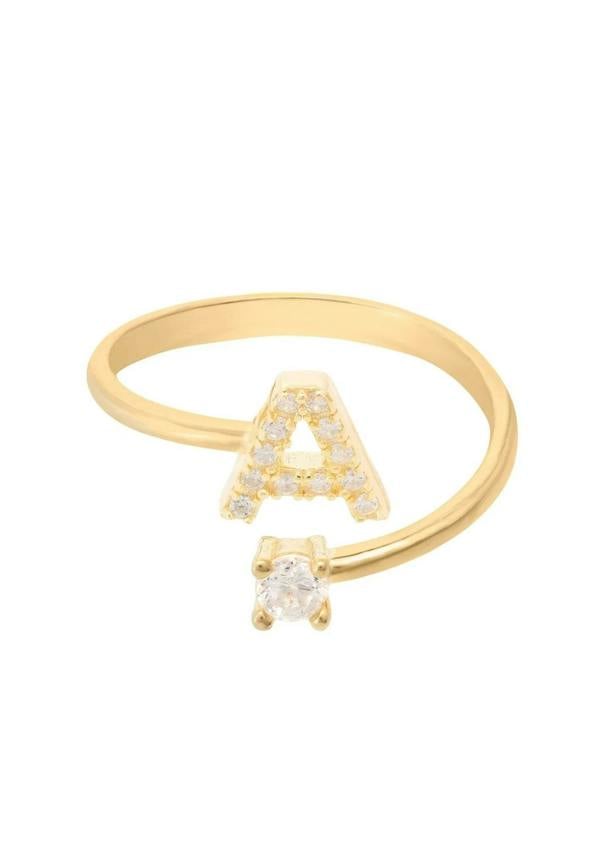 Initial Ring Gold A - LATELITA Rings