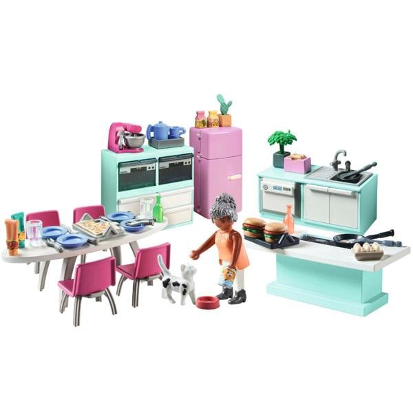 Playmobil Kitchen with Dining Table - 71608 Playset