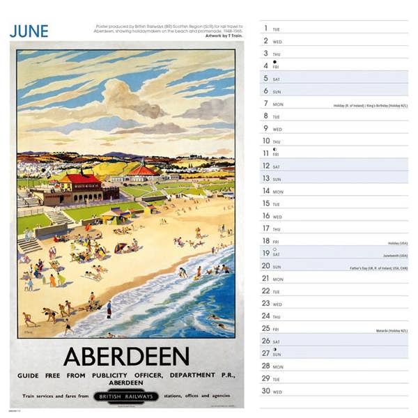 National Railway Museum, Scotland Poster Art Calendar 2027, Wall Calendars, Month To View, Travel, Gift