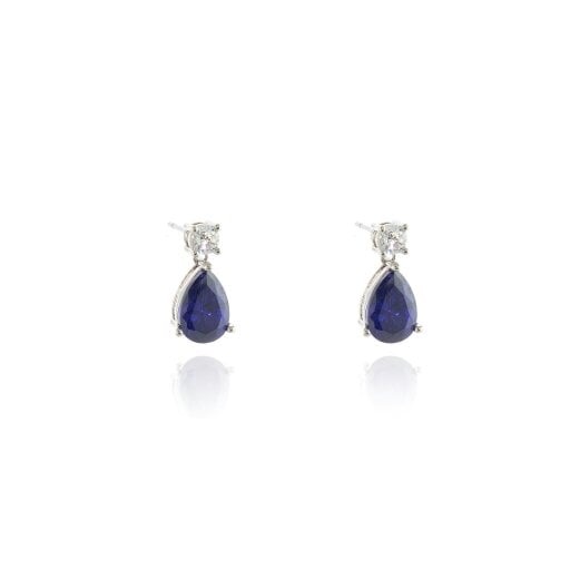 Cachet London Sheri Silver Tanzanite Drop Earrings
