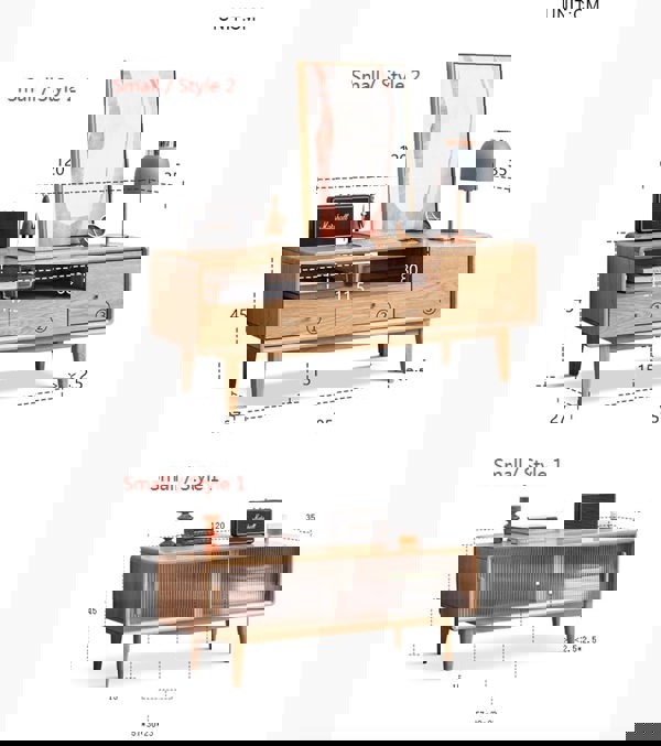 Kerry Mini TV Stand, Light Oak-Weilai Concept-Weilai Concept