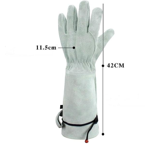 Leaper Long-sleeved Leather Gardening Gloves
