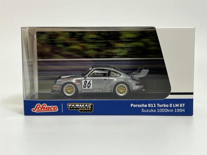 Tarmac Porsche 911 Turbo S LM GT Suzuka 1000 km 1994 Chase Model 1:64 Tarmac Works T64S00994SU