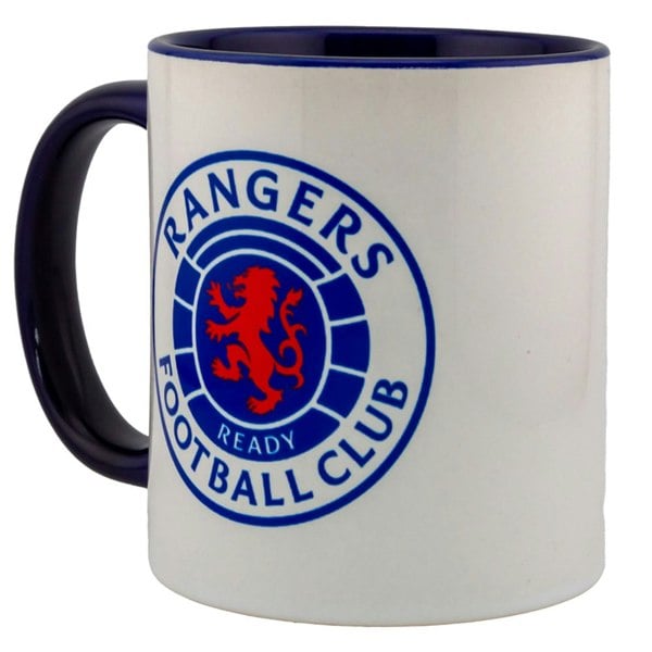 Rangers FC Crest Mug - White/Blue/Red