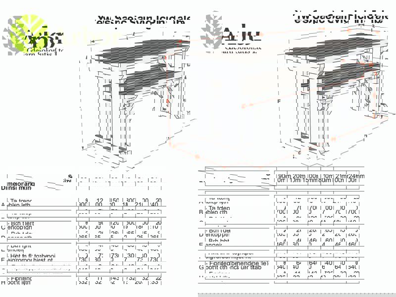 Yews Rounded Space-Saving Picnic Table and Bench Set – Wooden Outdoor Dining Set for Gardens and Patios