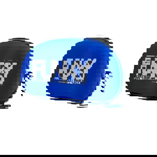 Royal blue Funky Trunks zipped goggle case with funky logo and carabiner