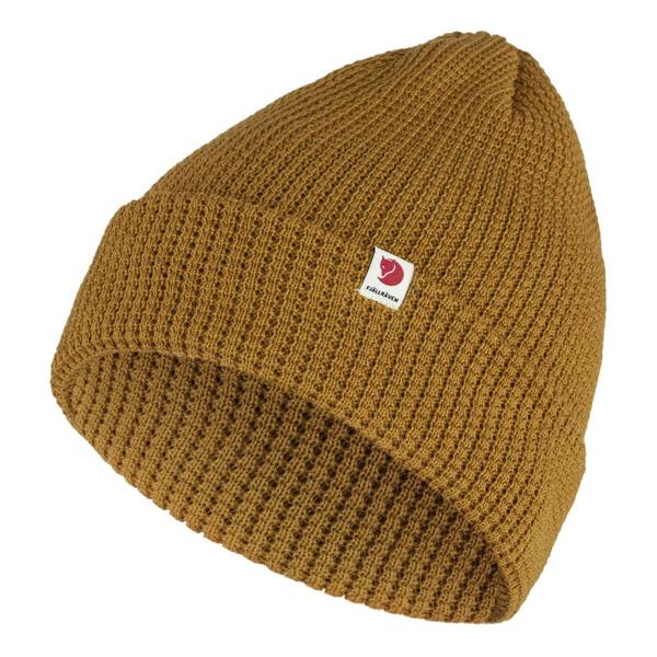 Side view of Fjallraven Tab Beanie for Men in Acorn