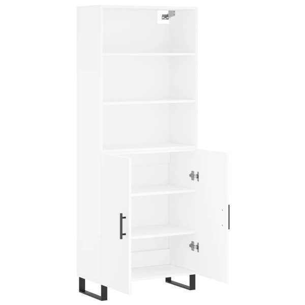Berkfield Highboard White 69.5x34x180 cm Engineered Wood