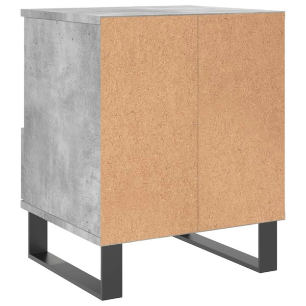 Berkfield Bedside Cabinet Concrete Grey 40x35x50 cm Engineered Wood