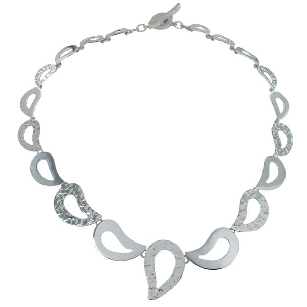 Droplet Textured Necklace - Reeves & Reeves